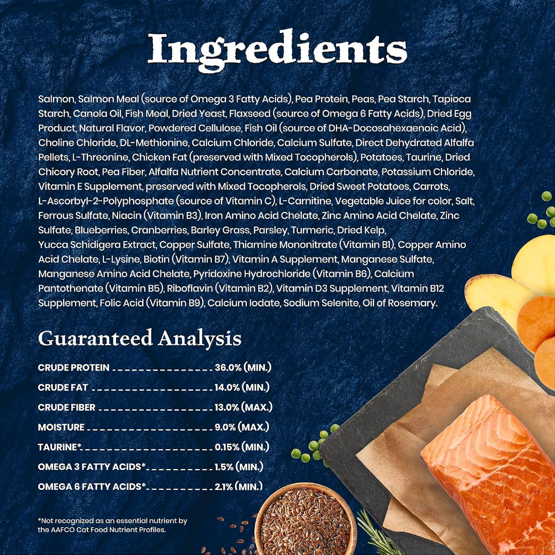 Blue Buffalo Wilderness Salmon Adult 7+ Dry Cat Food, Grain-Free, 5 lb