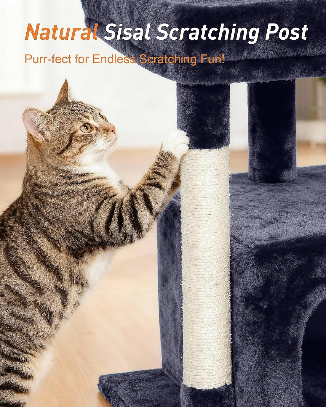 23.6" Cat Tree for Large Cat, 19 * 15.8 in Large Perch