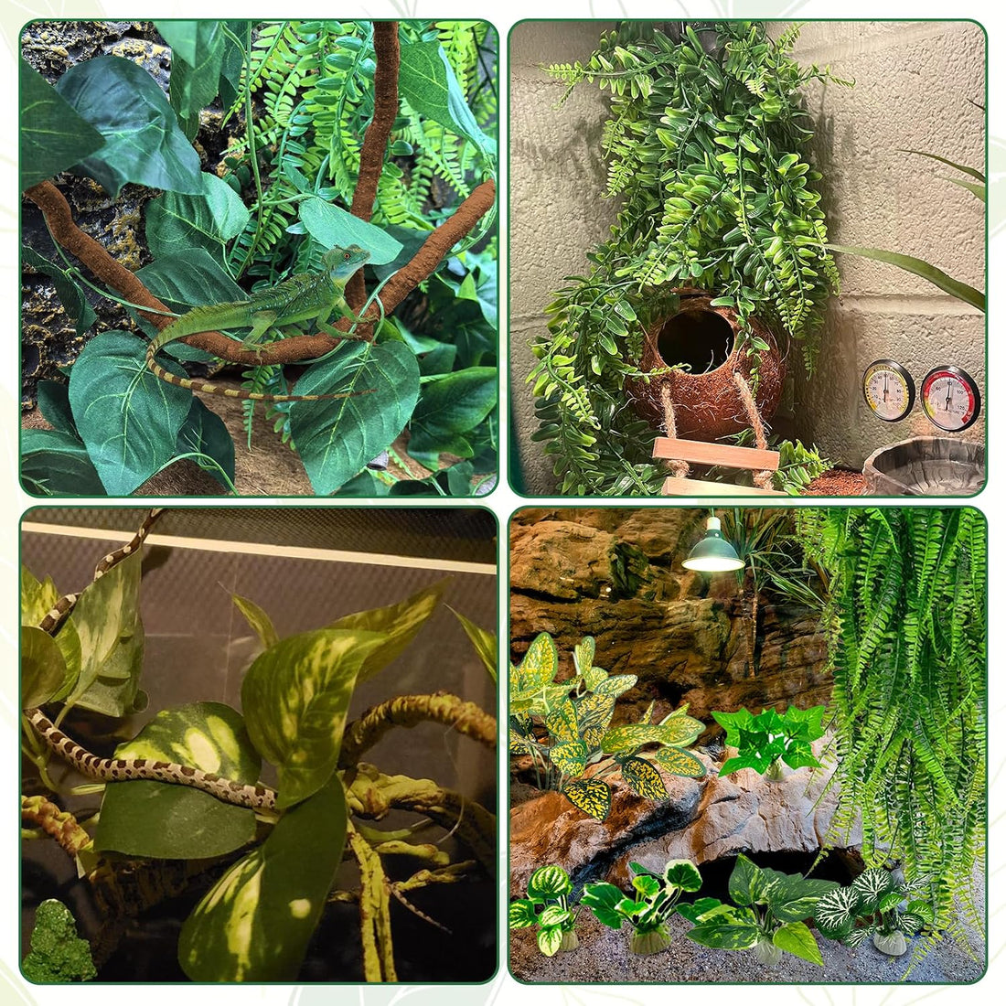 PINVNBY 10 PCS Reptile Plants Vine
