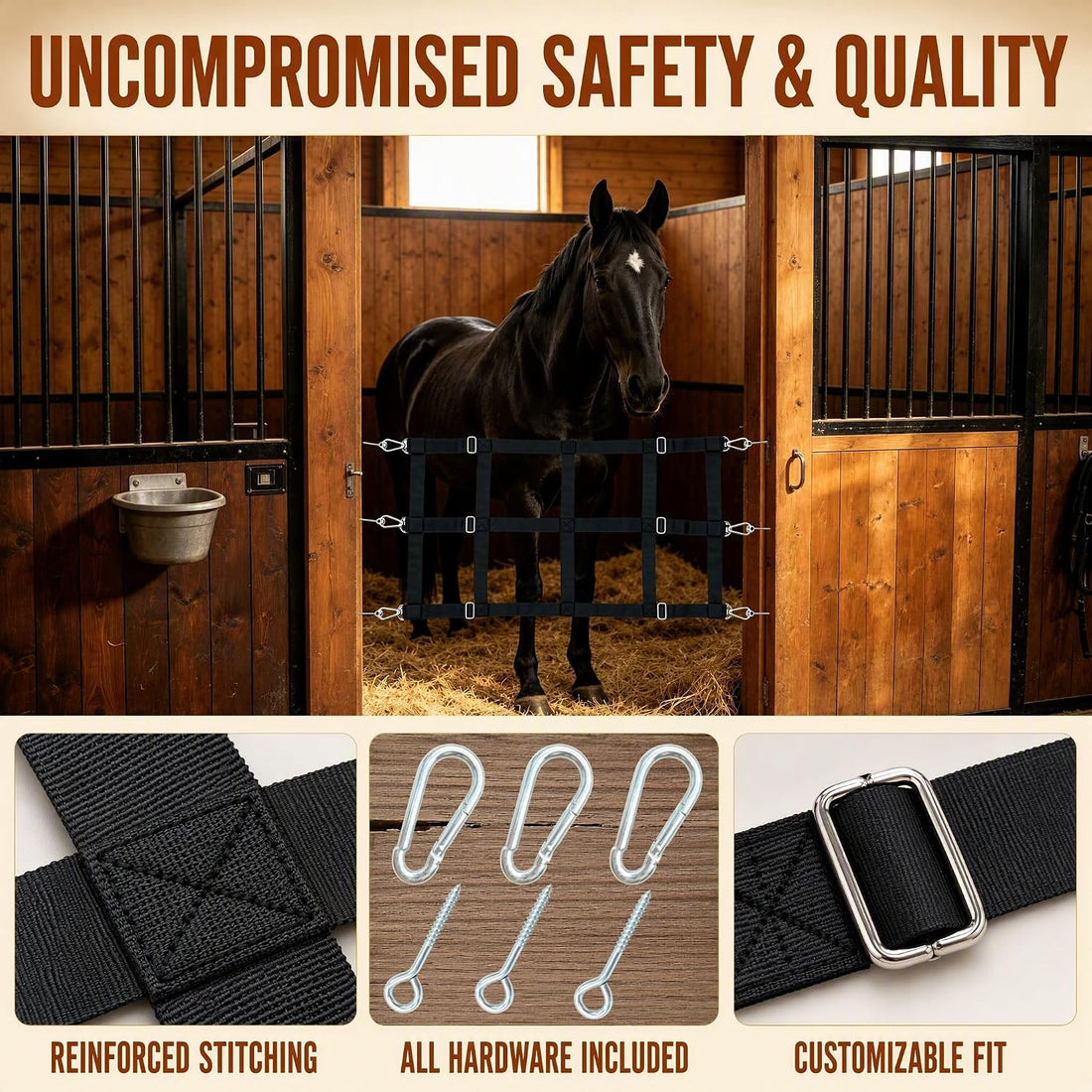 2‑Pack Horse Stall Safety Guard Panels