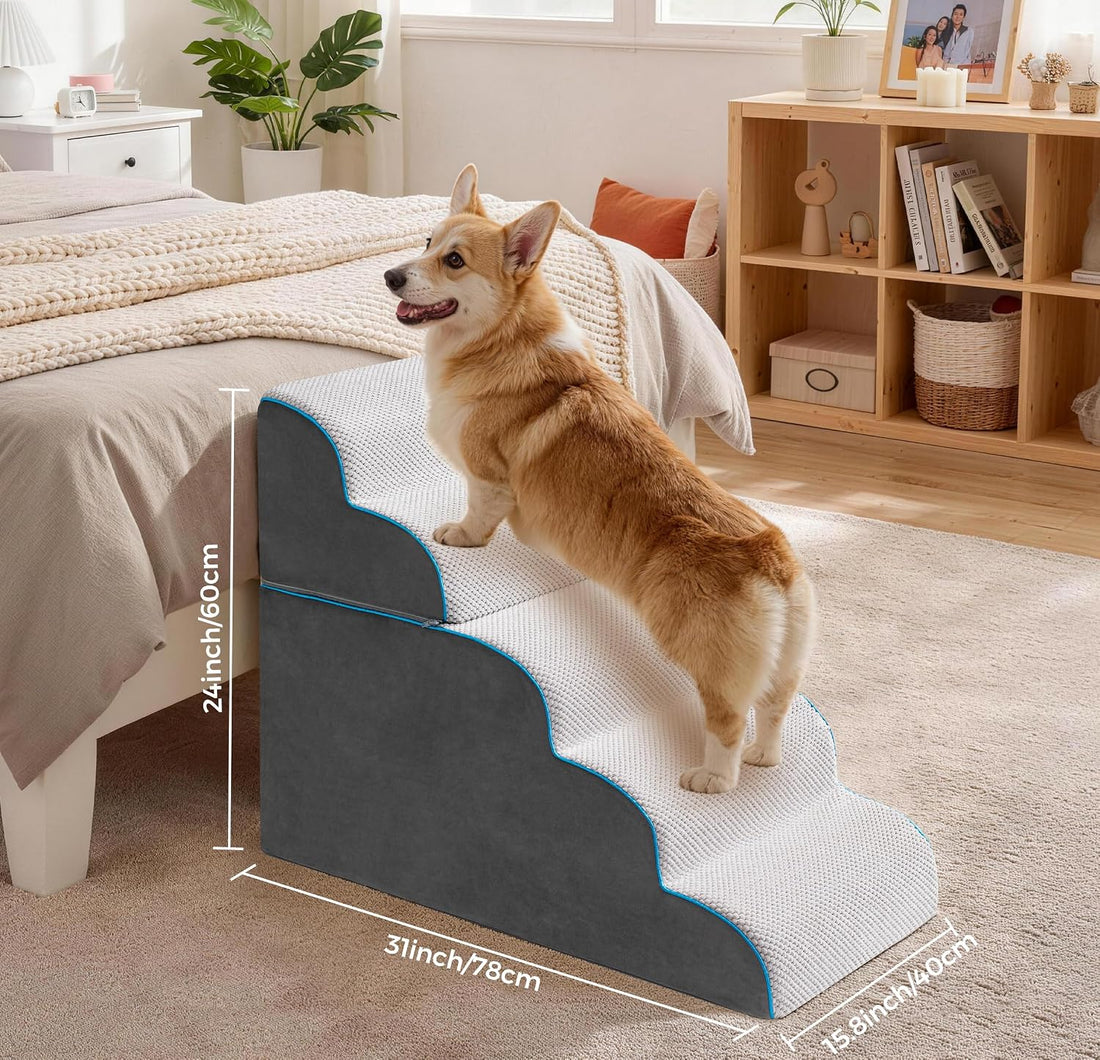 Dog Stairs, Steps and Ramp for High Bed & Sofa