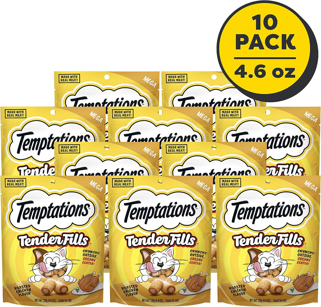 Temptations Tender Fills Adult Cat Treats, Festive Feast Flavor