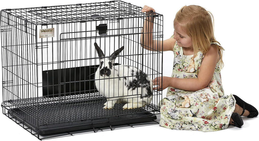 MidWest Homes for Pets Small Wabbitat Rabbit Cage, Grid Mesh Floor