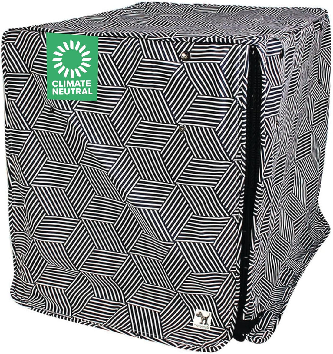 Molly Mutt Deep Blue Dog Crate Cover, Non-Toxic & 100% Cotton