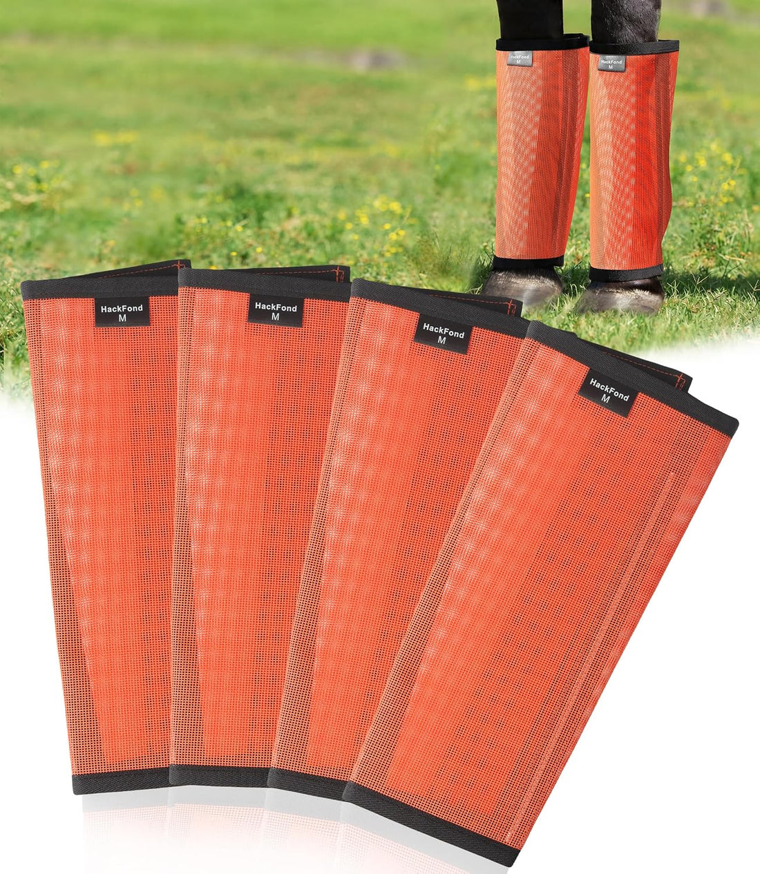 Fly Boots for Horses Set of 4, Breathable & Fly-Proof Horse Fly Boots