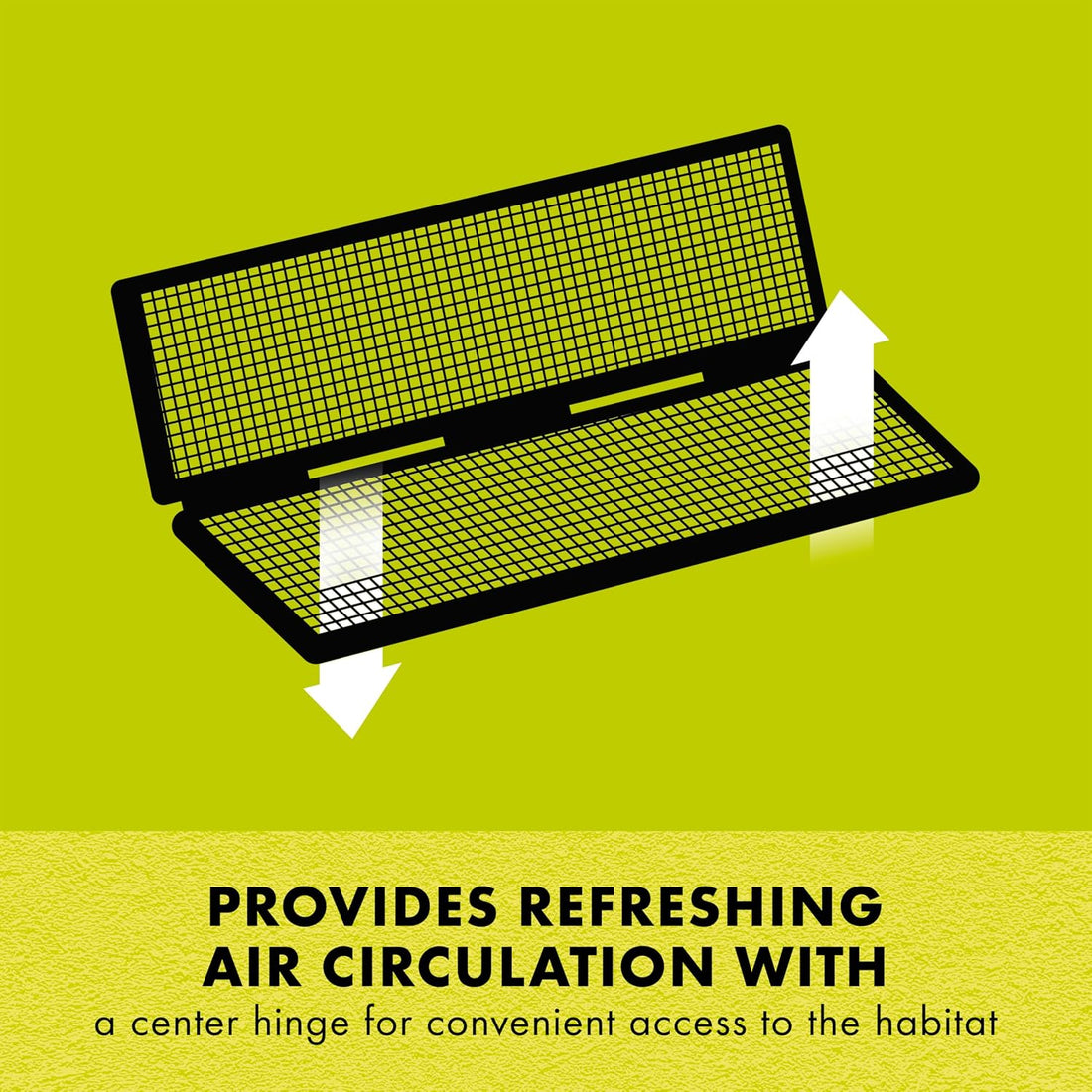 Zilla Fresh Air Screen Cover, Screen for Reptile Terrariums, 30 x 12