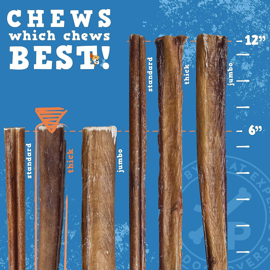 Jack&Pup Bully Sticks for Dogs