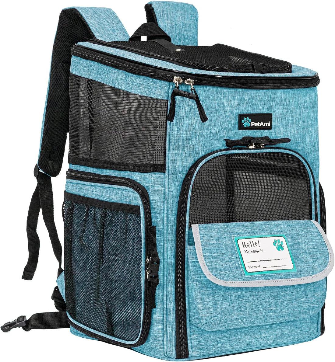 PetAmi Dog Backpack Carrier, Airline Approved 4-Way Entry Cat Bag