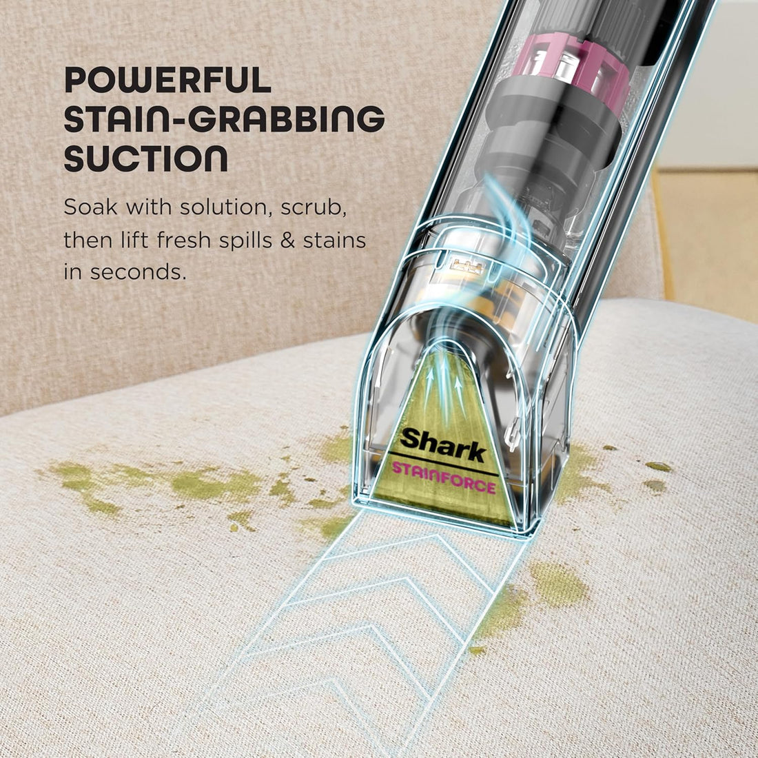 Shark StainForce Cordless Stain, Odor & Urine Remover, 2 Tools