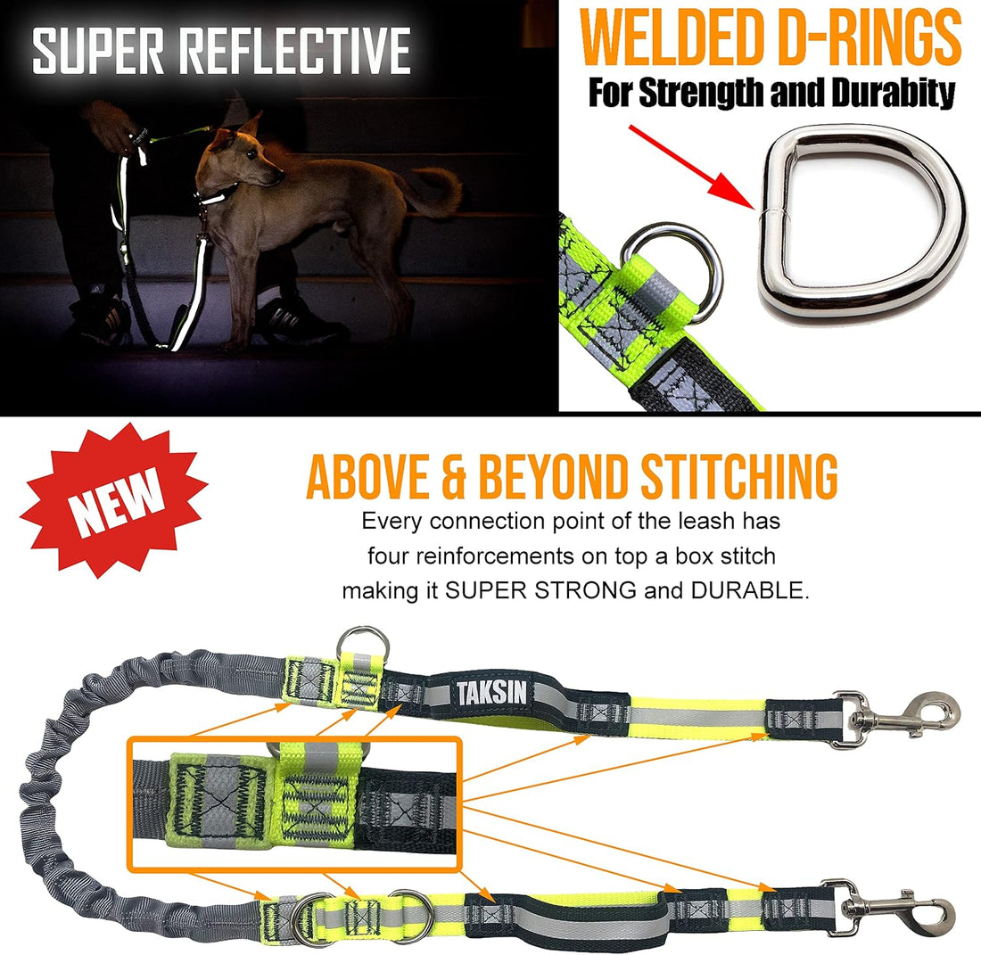 TAKSIN The Ultimate Hands Free Dog Leash System for Walking Running