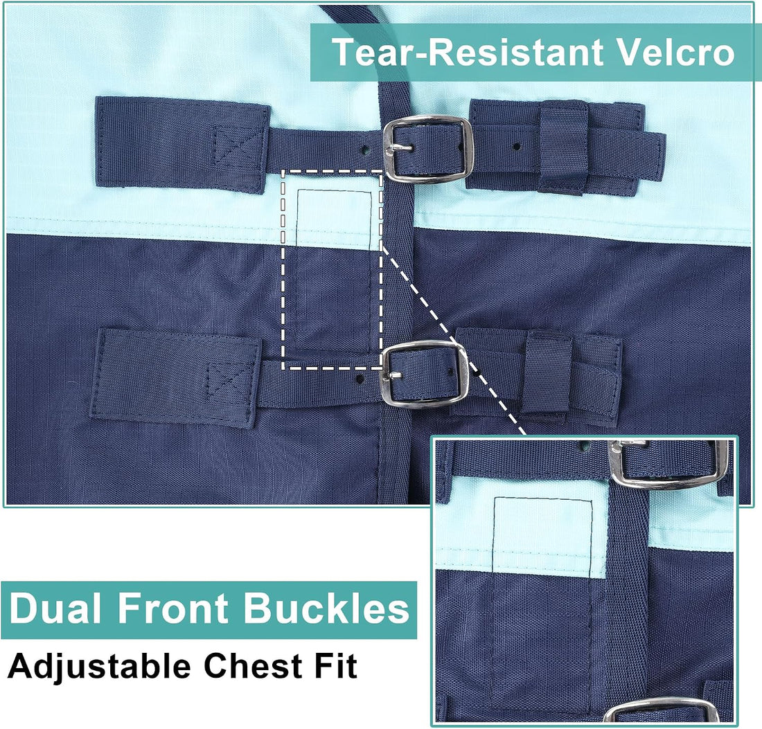 600D Horse Rain Sheet Turnout Blanket (No Fill) Ripstop 78 in