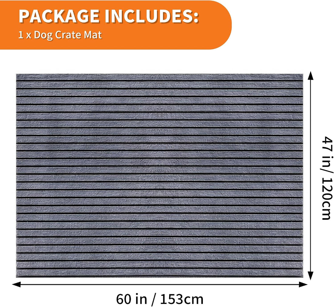 47"x60"Dog Crate Mat Waterproof Dog Crate Floor Protector Dog Cage Mat