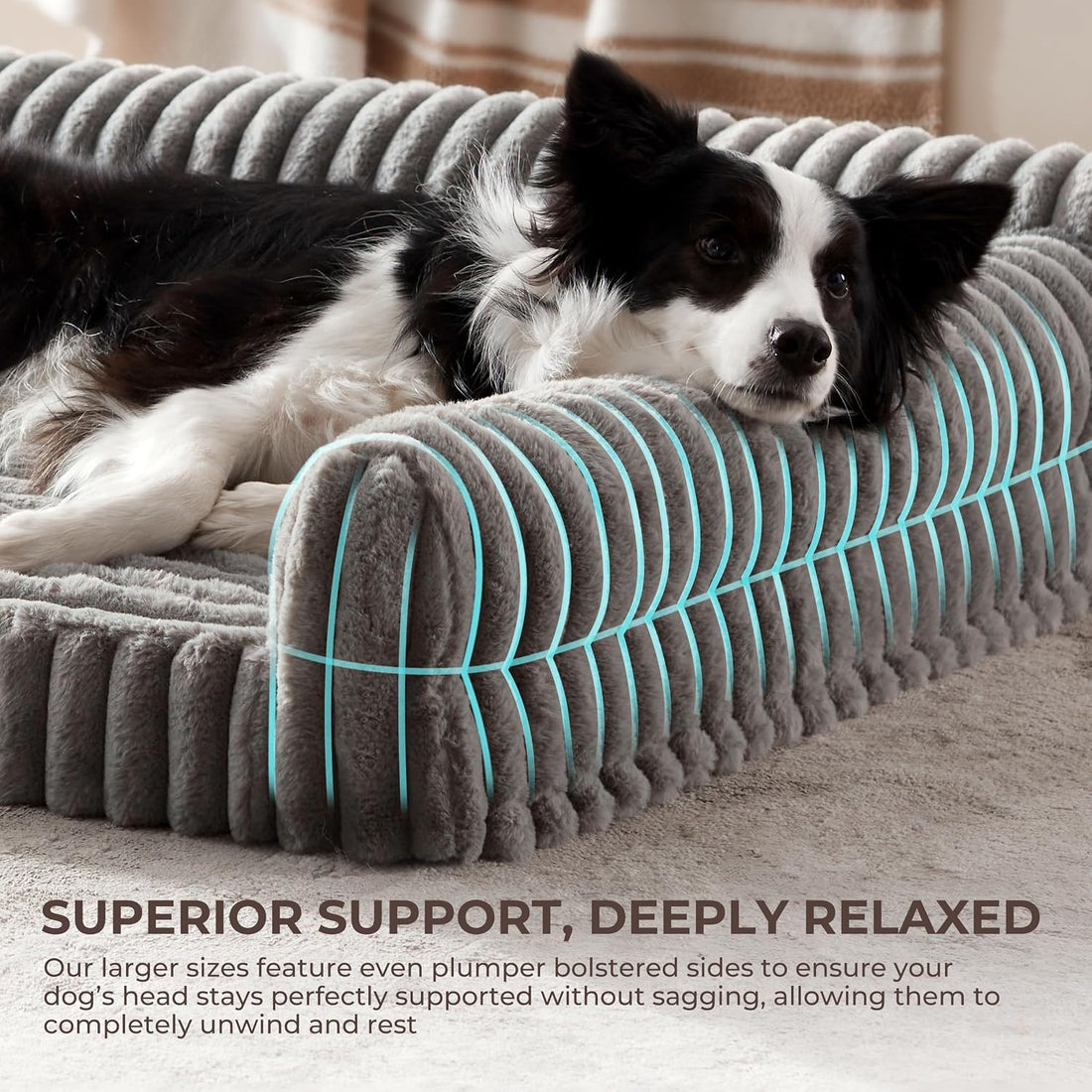 Orthopedic Dog Bed Large 35x25x9.5” Washable Cover