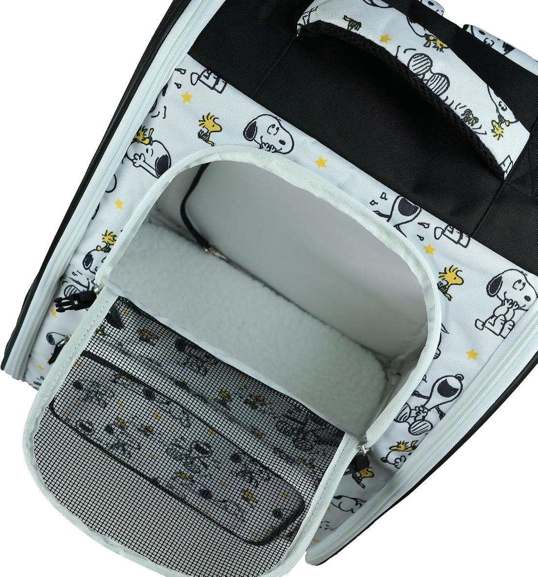 Peanuts Backpack 16" Snoopy & Woodstock Mesh Pet Carrier Bag Outdoor