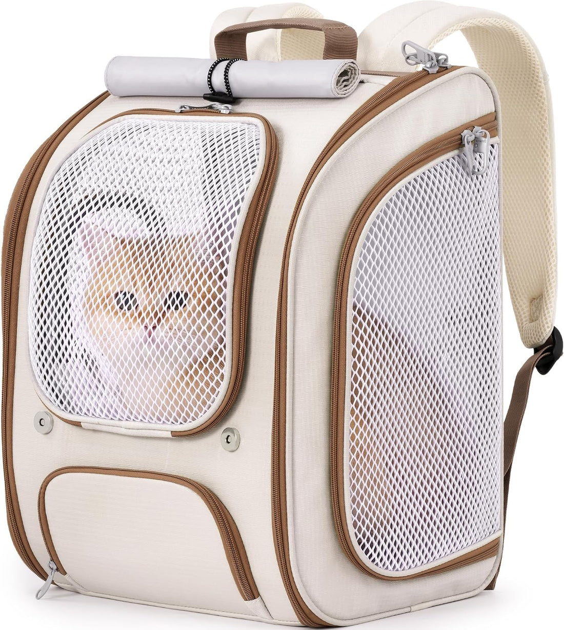 Pecute Cat Backpack Carrier, Spacious & Breathable Pet Backpack