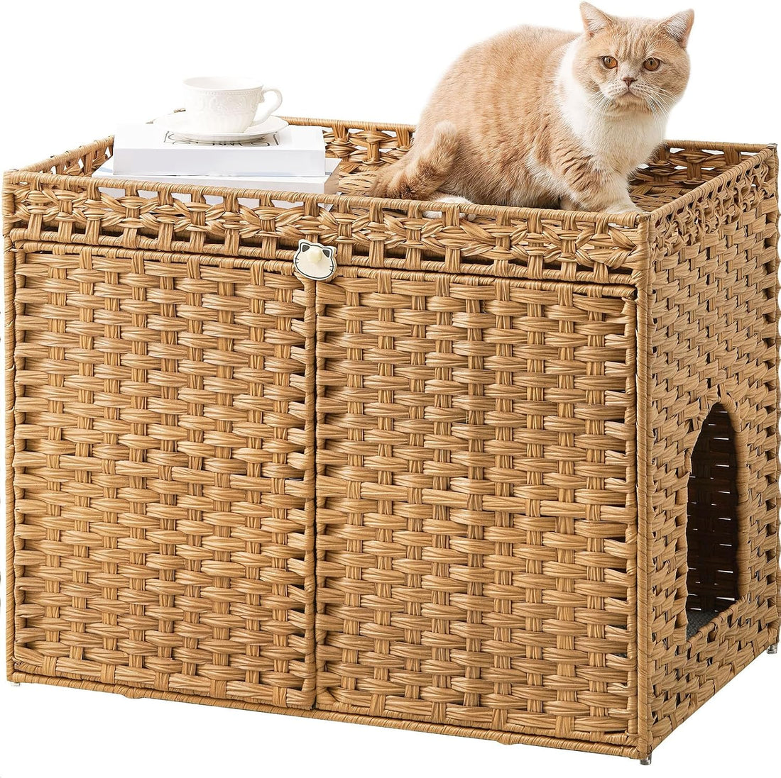 SETVSON Cat Litter Box Enclosure Furniture