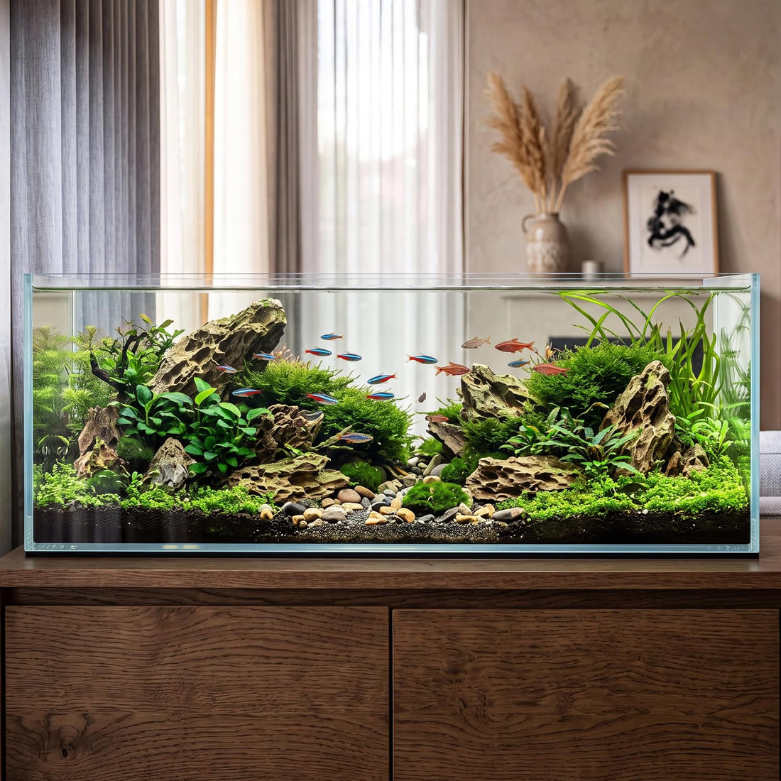 6.6 Gallon Rimless Low‑Profile Aquarium