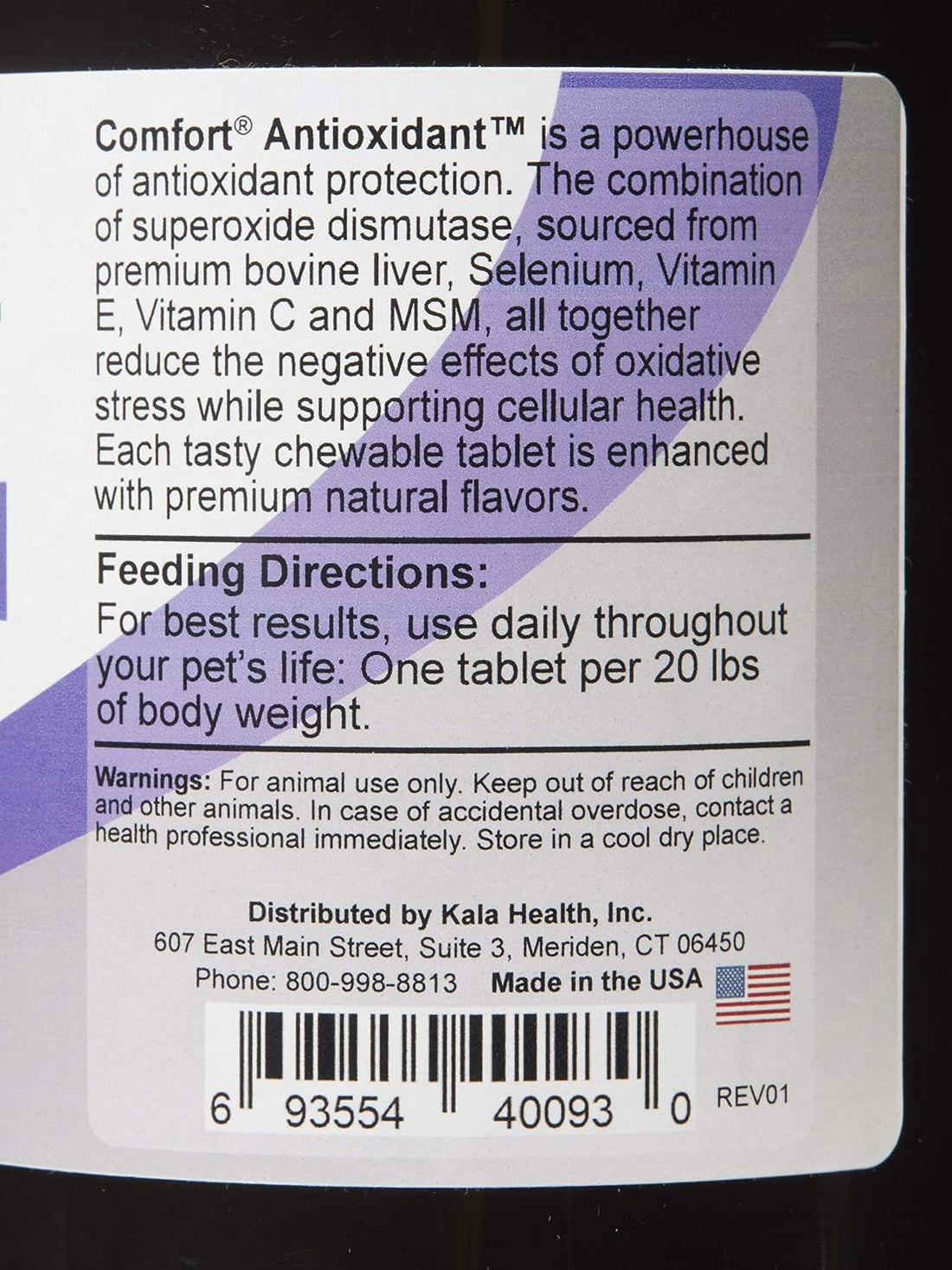 Kala Health Comfort Antioxidant Supplement for Dogs