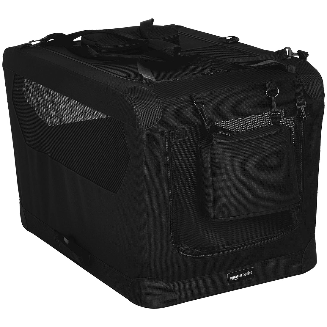 Portable Soft Pet Dog Crate Carrier Kennel with Mesh Windows, Foldable