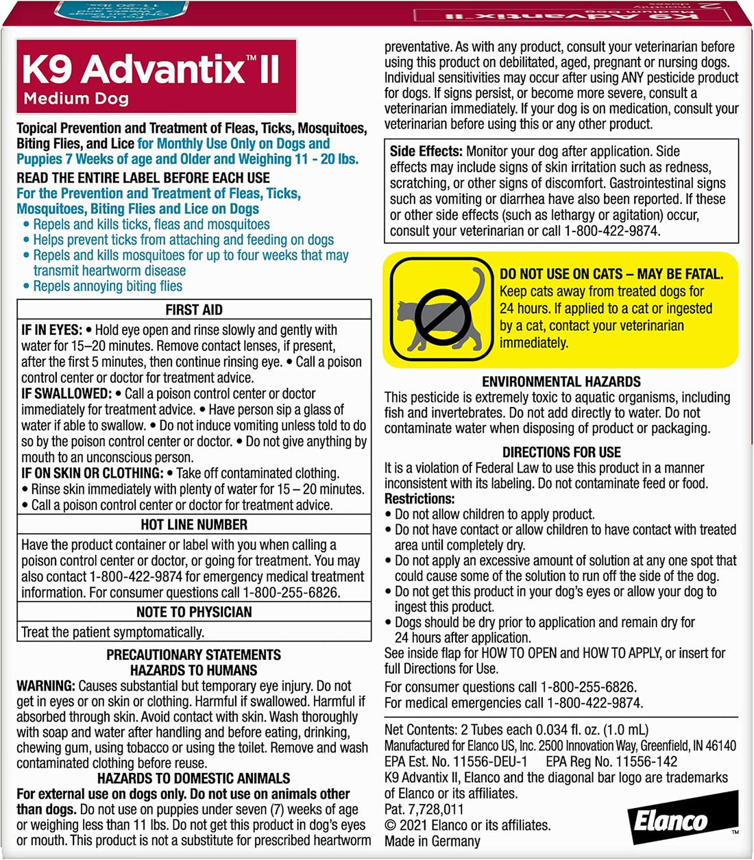 K9 Advantix II Medium Dog Vet-Recommended Flea