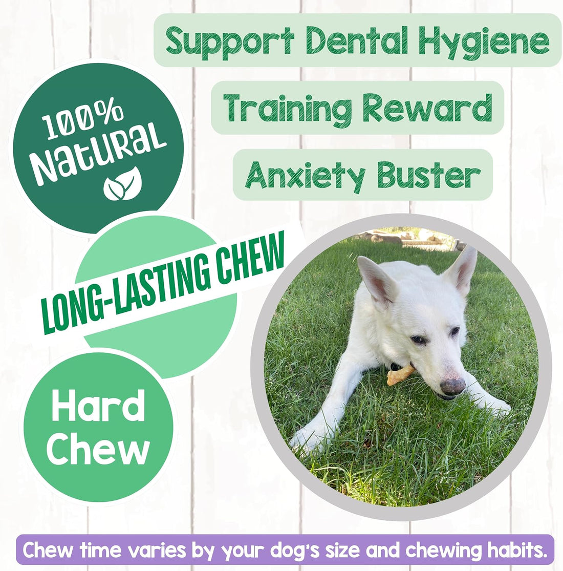 Nature Gnaws Beef Paddywack Tendons 5-6" Dog Chews, 5 Count