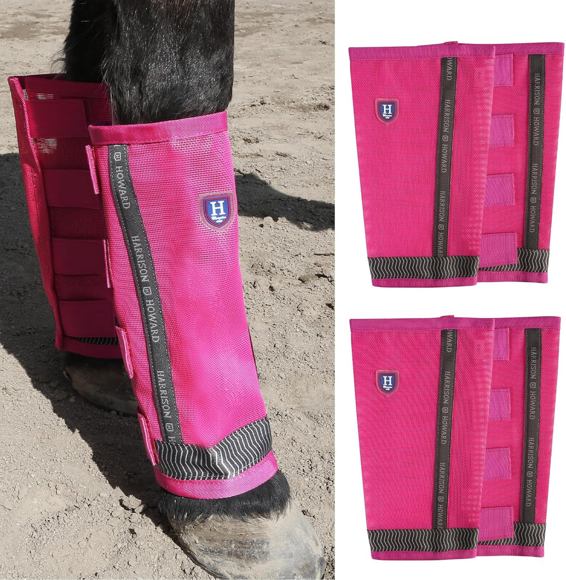 Harrison Howard Loose-Fitting Horse Fly Boots UV-Protective