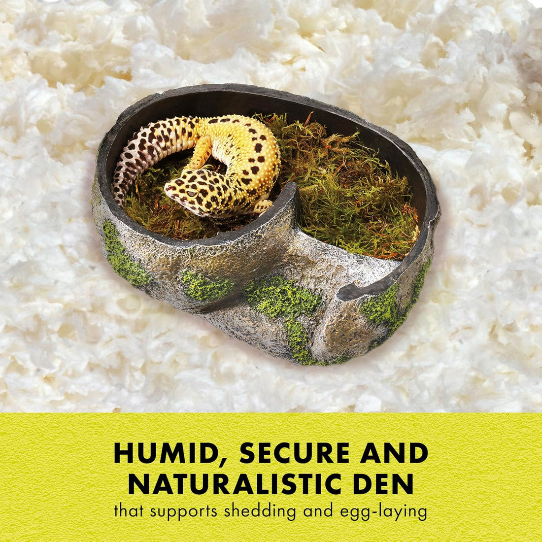 Zilla Rock Lair Naturalistic Hide for Snakes and Lizards, Medium