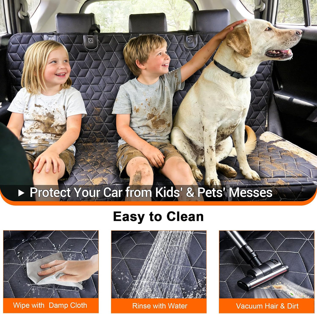 Meginc Dog Car Seat Cover for Back Seat