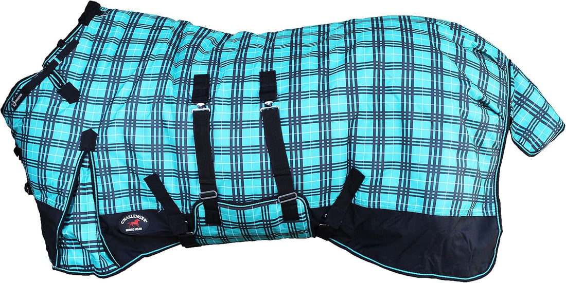 72" Challenger 1200D Turnout Lightweight Rain Horse Winter Blanket
