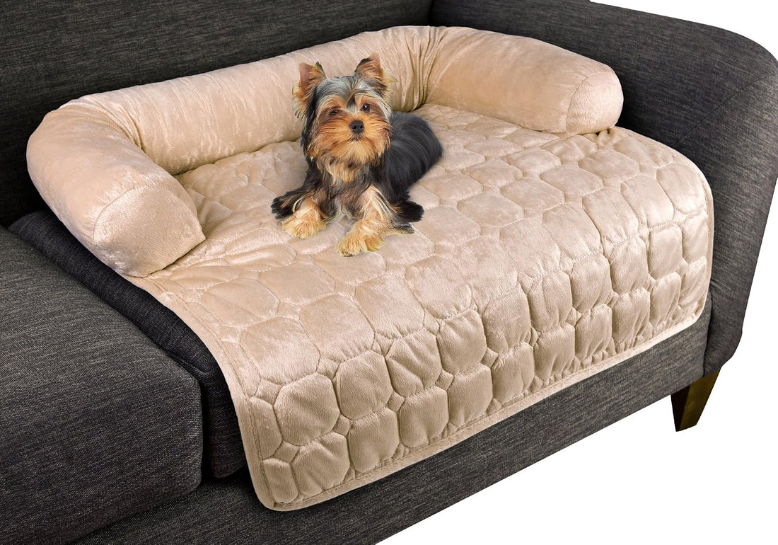 Couch Cover for Dogs - 35x35 Pet Furniture Protector with Memory Foam