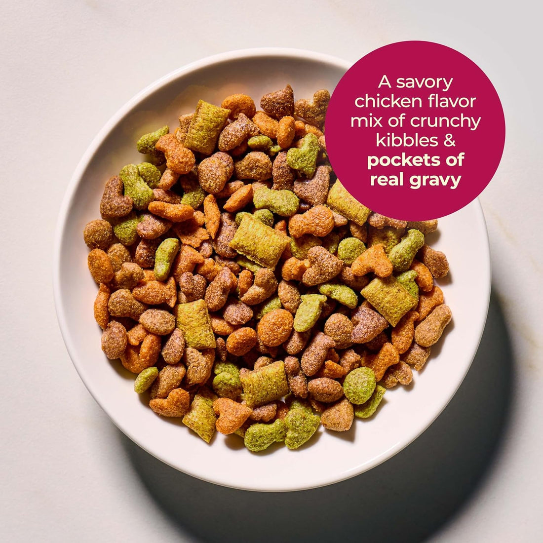Meow Mix Gravy Bursts, Dry Cat Food, Savory Chicken Flavor