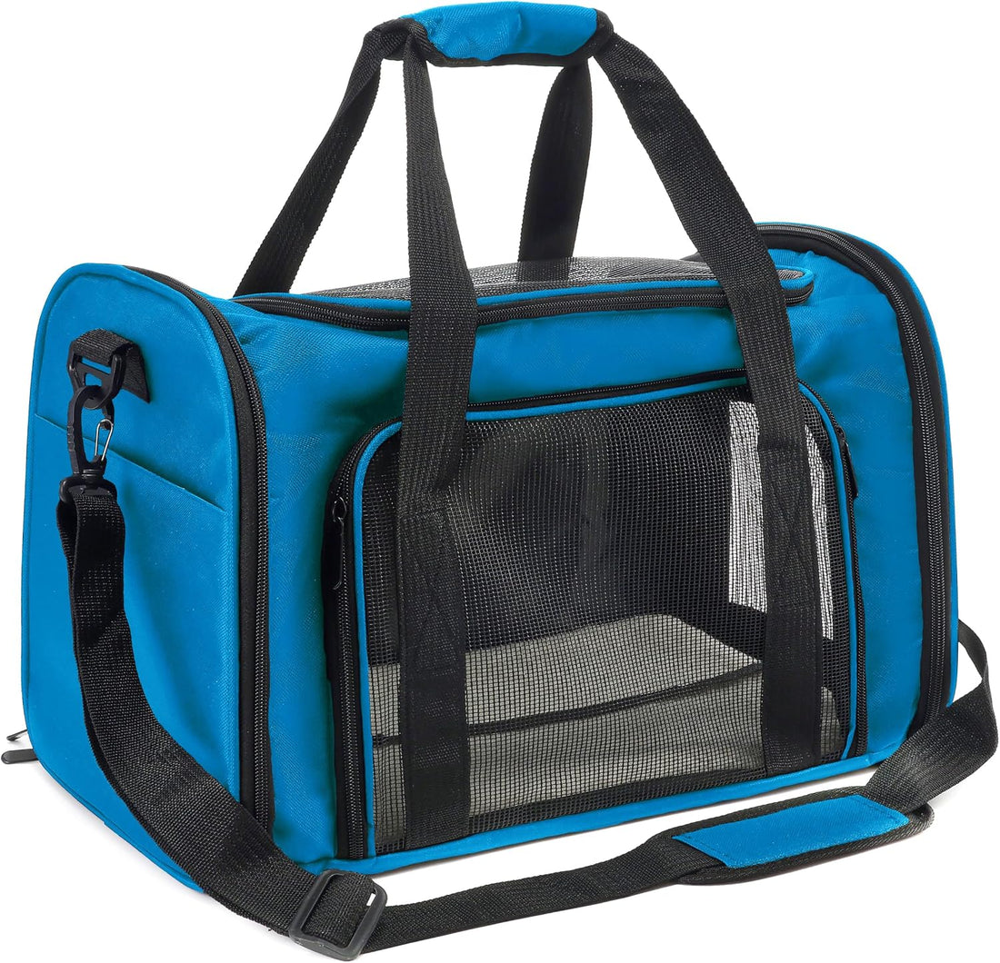 Soft Sided cat Carrier Bag Breathable Mesh Cat Dog Travel Carrier