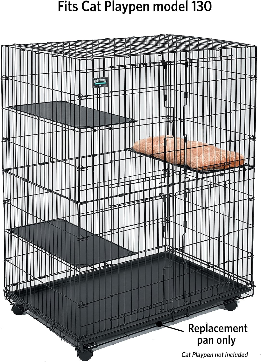 MidWest Homes for Pets 142PAN Replacement Pan for Midwest Cat Cage