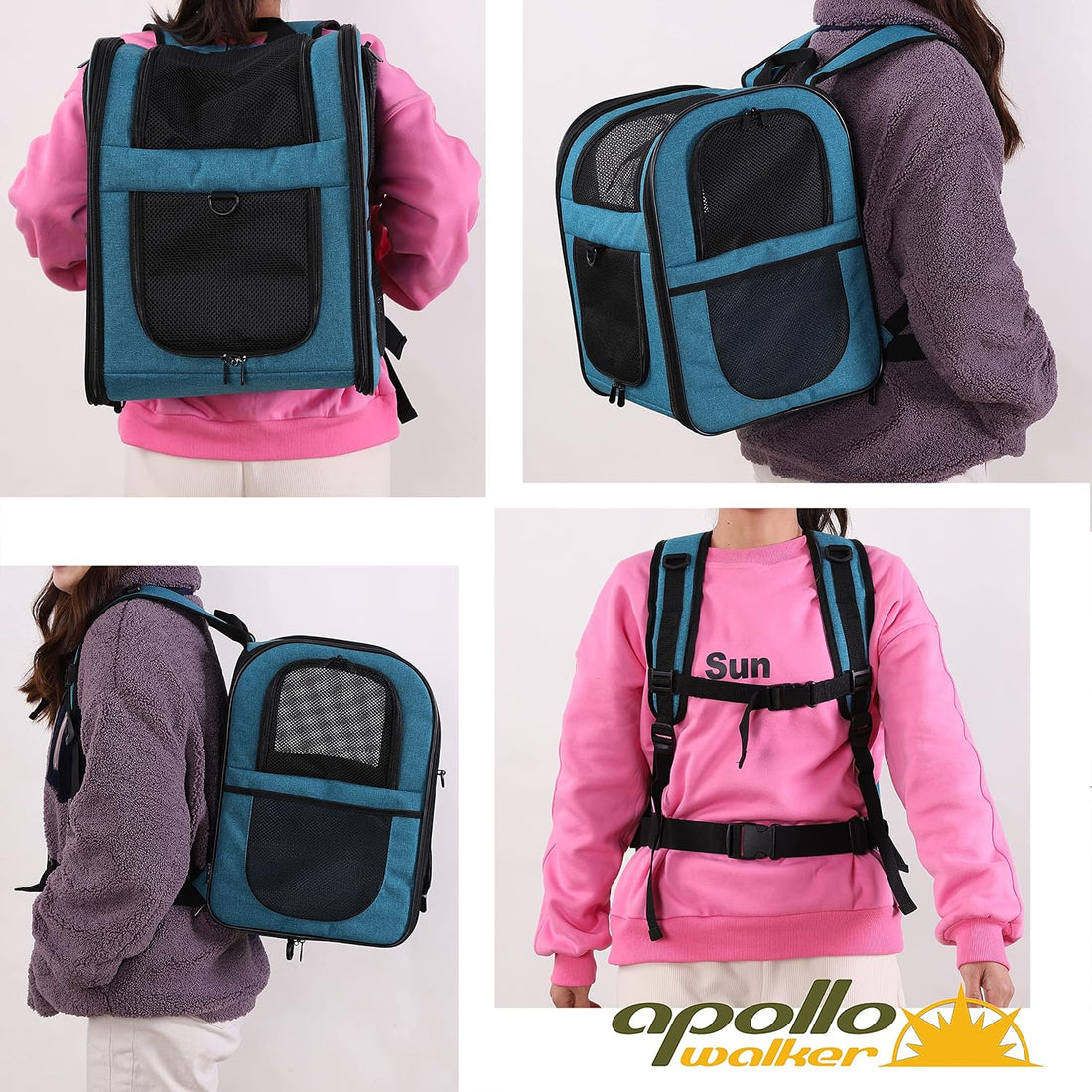 Apollo Walker Cat Backpack Carrier, Support Frame