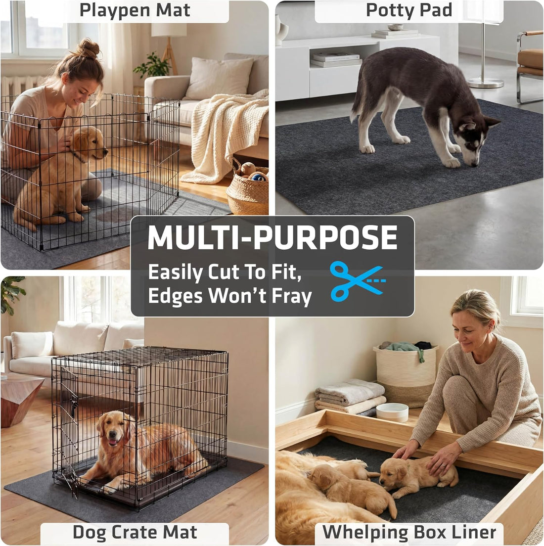 Drymate Jumbo Dog Playpen Mat, Super Absorbent, Waterproof