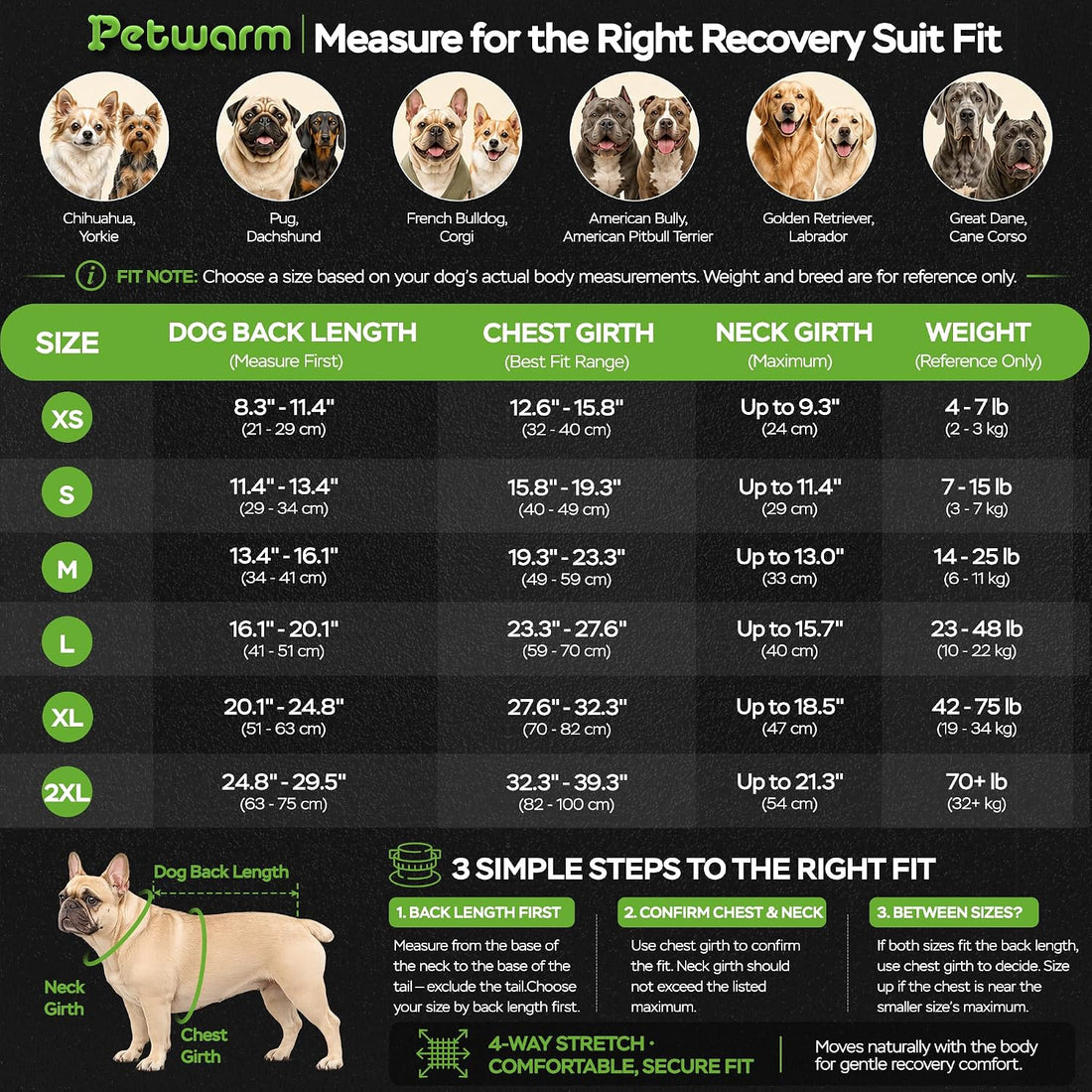 PetWarm Dog Surgery Recovery Suit, Recovery Suit for Dogs, Cosmic