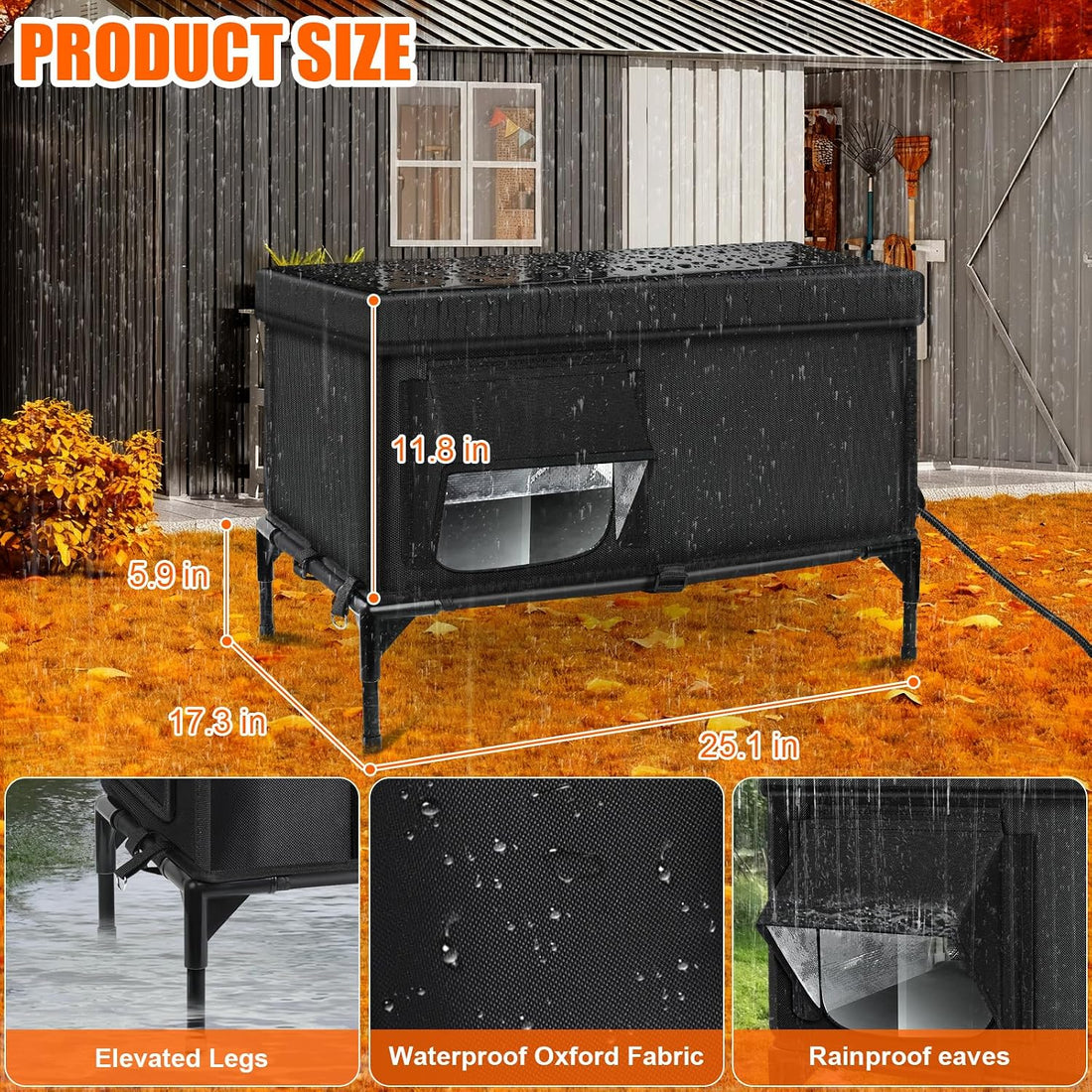 Outdoor Cat House Weatherproof