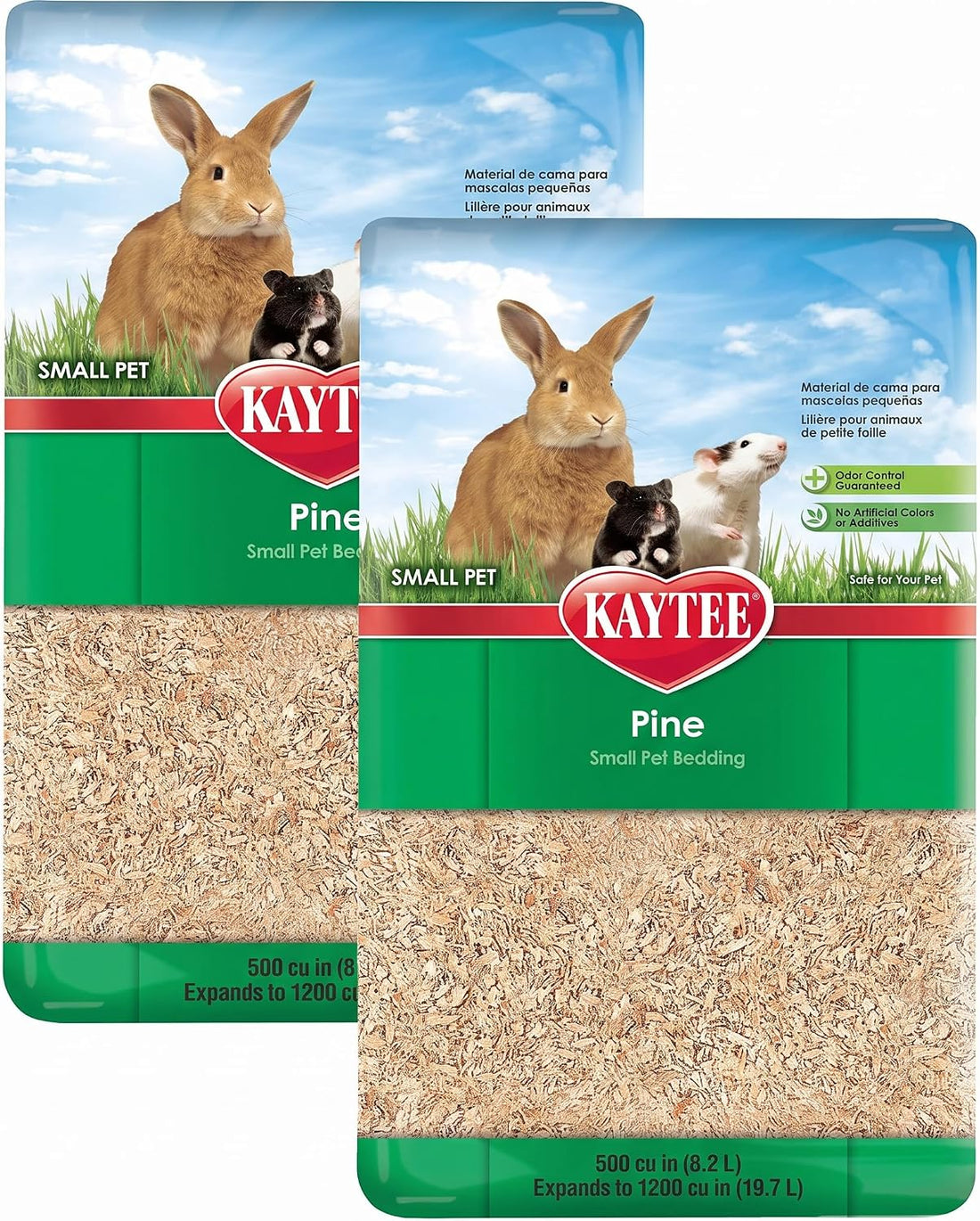 Kaytee Small Animal Pine Bedding for Guinea Pigs, Rabbits, 52.4 Liter