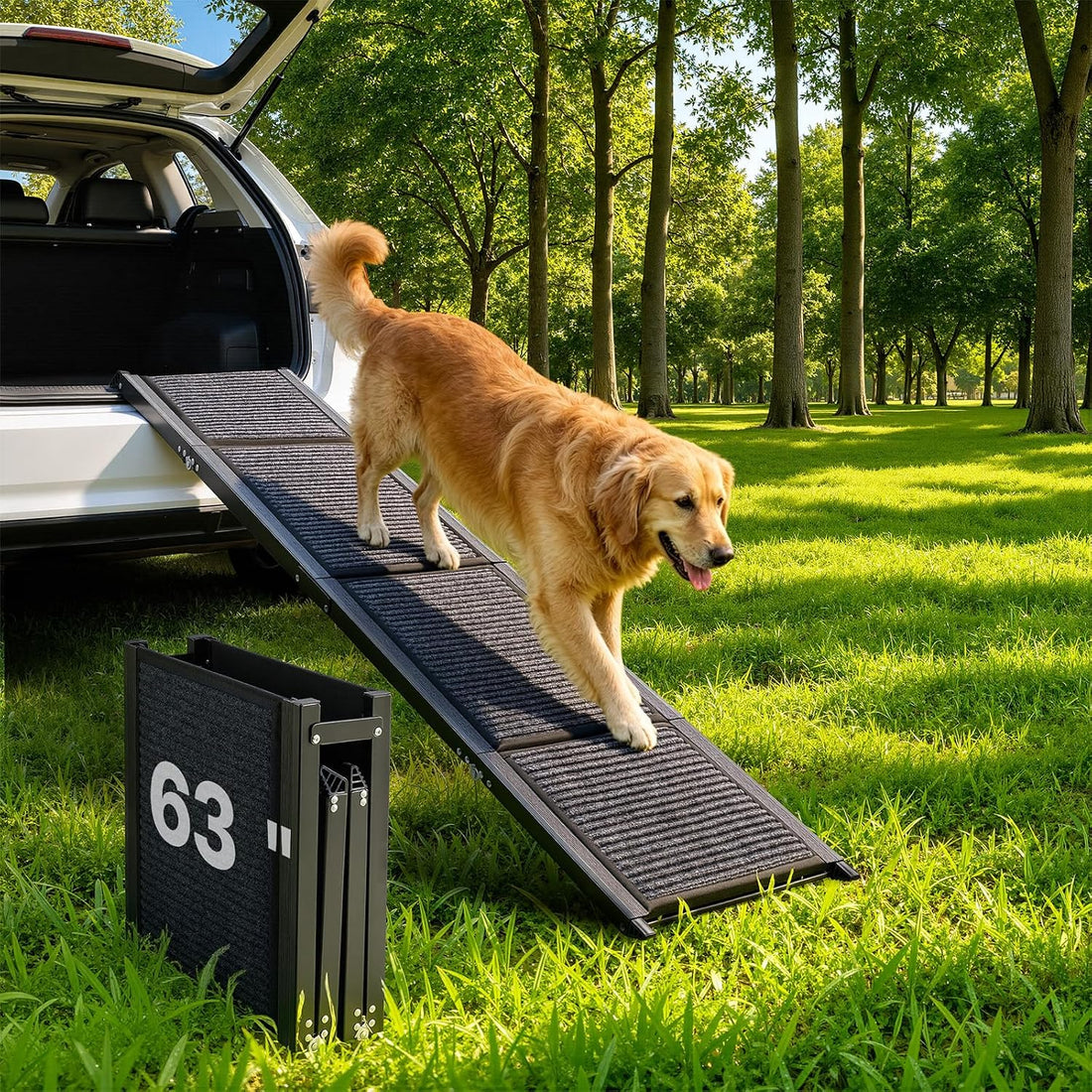VEVOR Dog Ramp for Cars, 63" L x 17" W