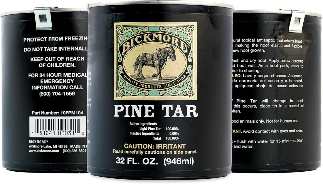 Bickmore Pine Tar 32oz - Hoof Care Formula for Horses