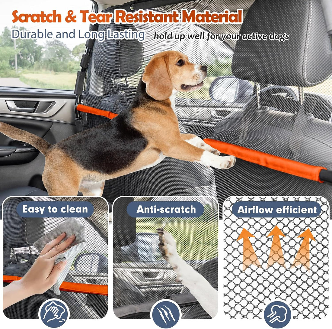 Furggis Dog Barrier for Car, 50" Wide SUV Dog Barrier for Cargo Area