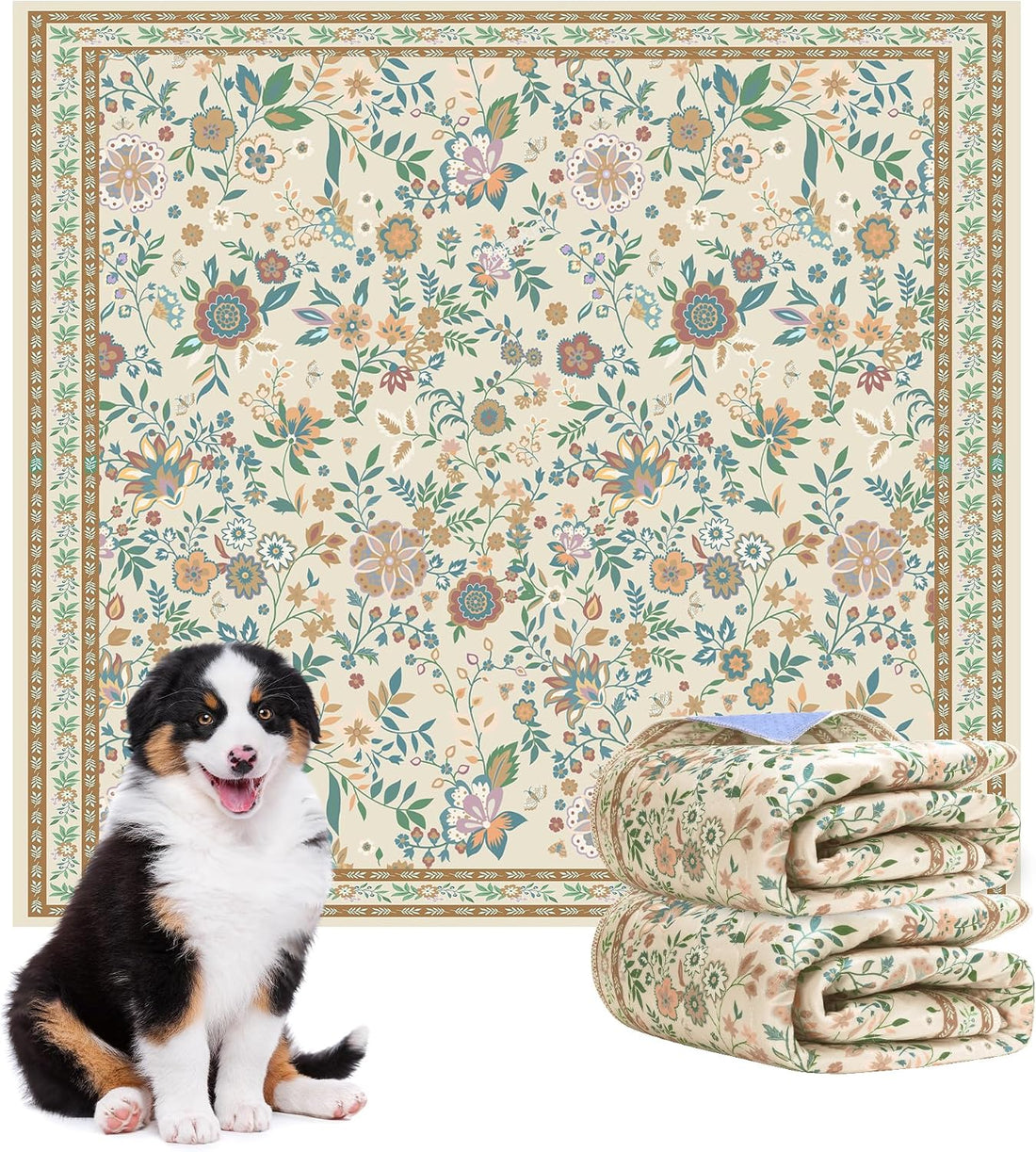 Washable Pee Pad for Dogs, 2 Pack Large Reusable Puppy Pads, 36"x48"