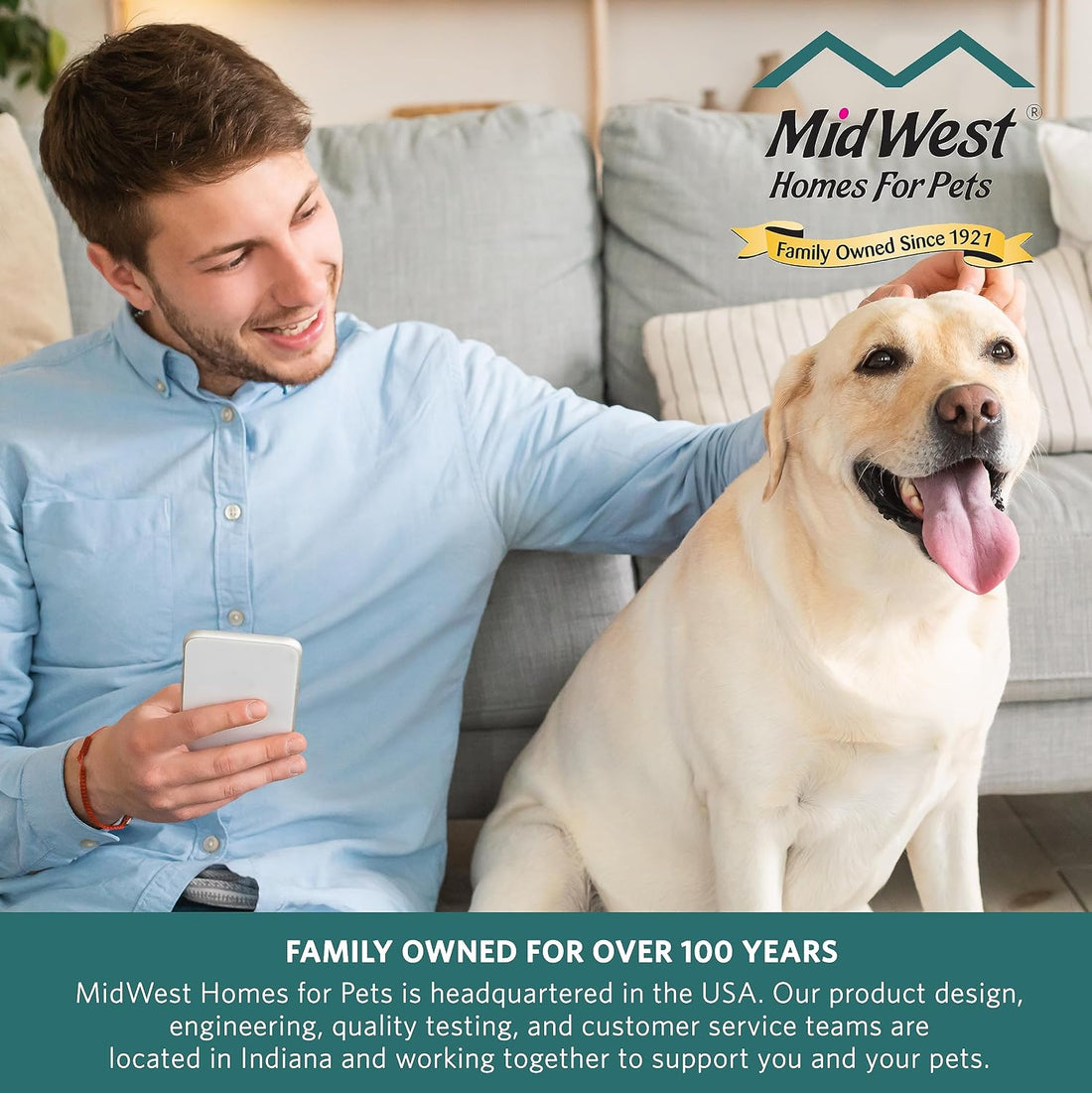 MidWest Homes for Pets 39-Inch High Walk-Thru Pressure Mounted Steel