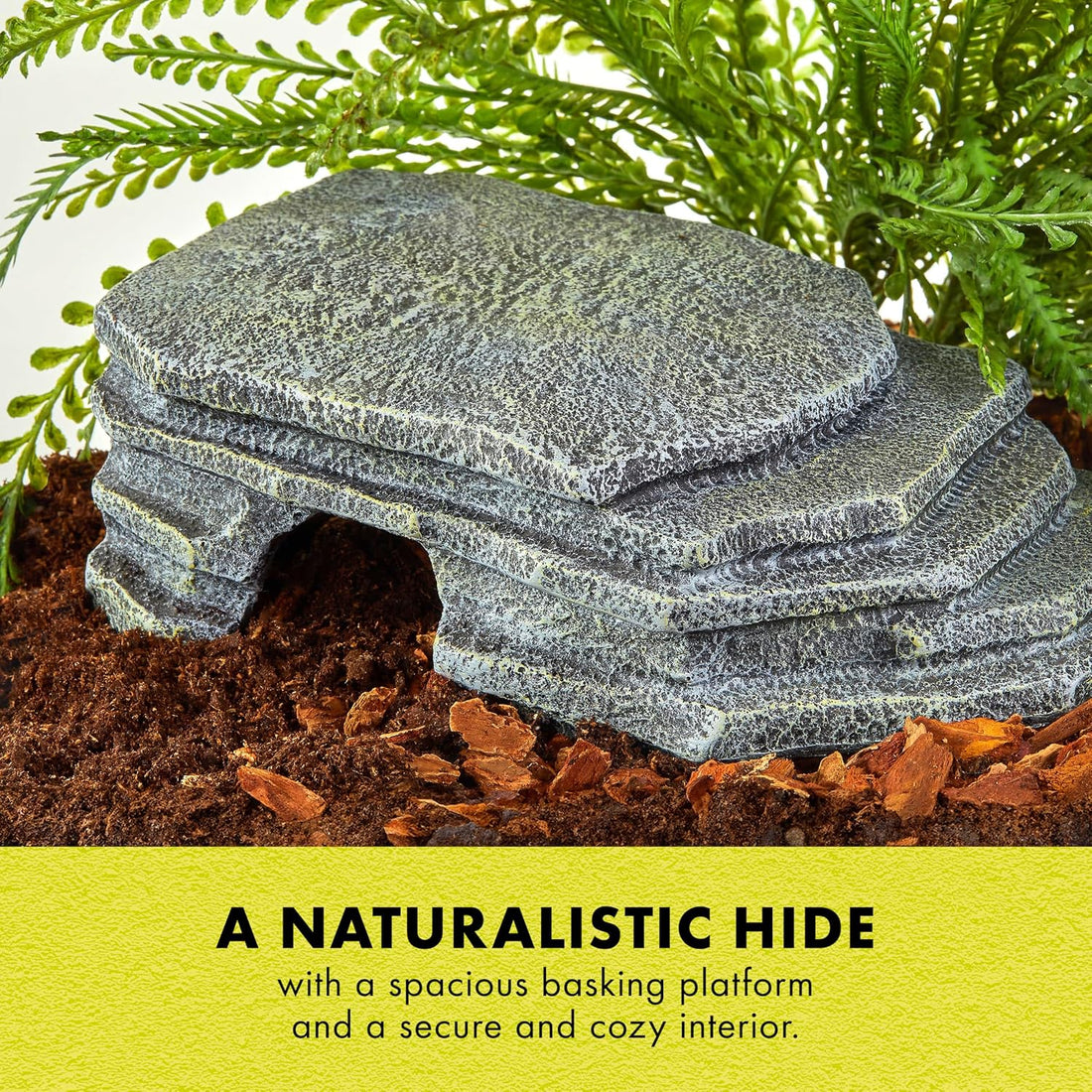 Zilla Herp Hotel Naturalistic Hide, Bearded Dragon Basking Platform