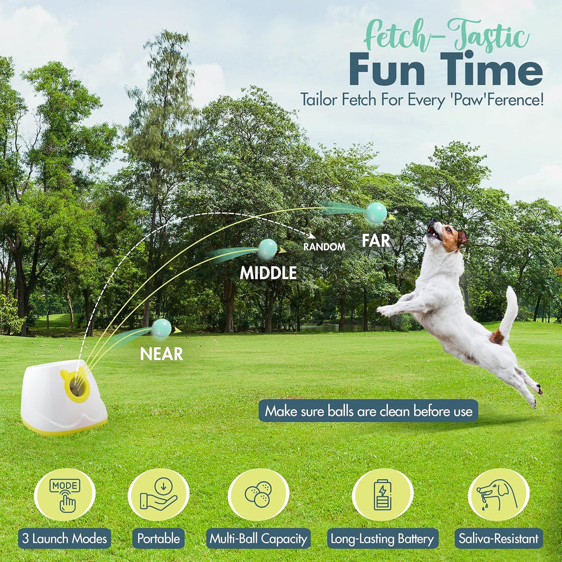 Automatic Dog Ball Launcher - Dog Ball Fetch Machine