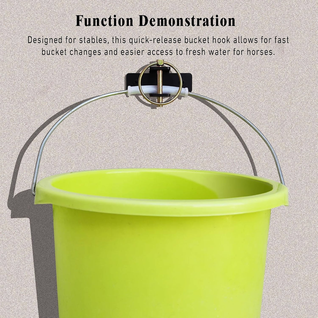 Quick-Release Bucket Hooks, 4-Pack Heavy Duty Bucket Holder Set