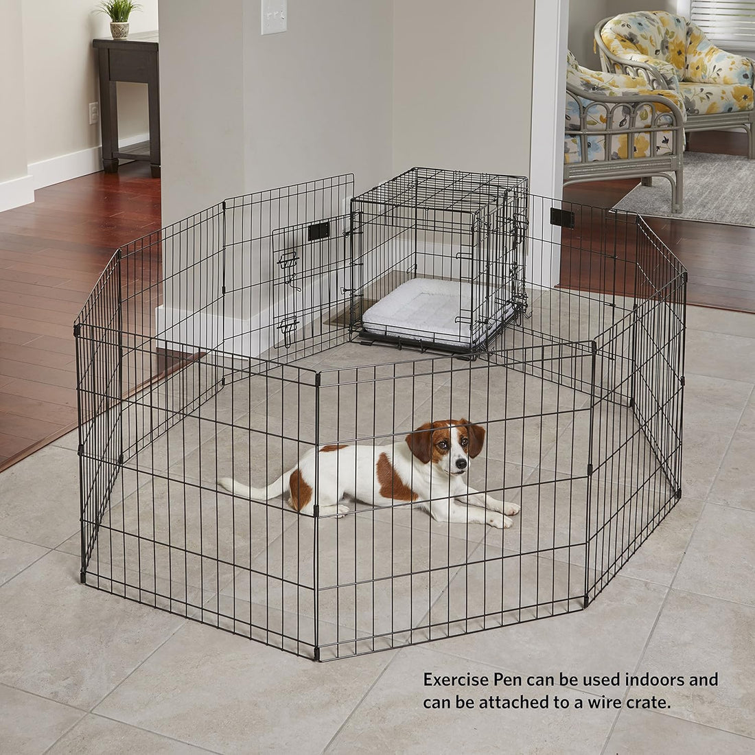 MidWest 30-Inch Exercise Pen, Single Door, 16 Sq Ft Play Area