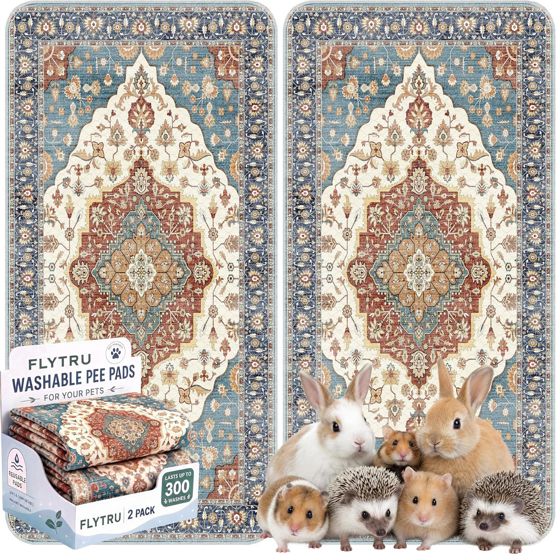 Washable Pee Pads for Dogs, 18x24 in, 2 Pack