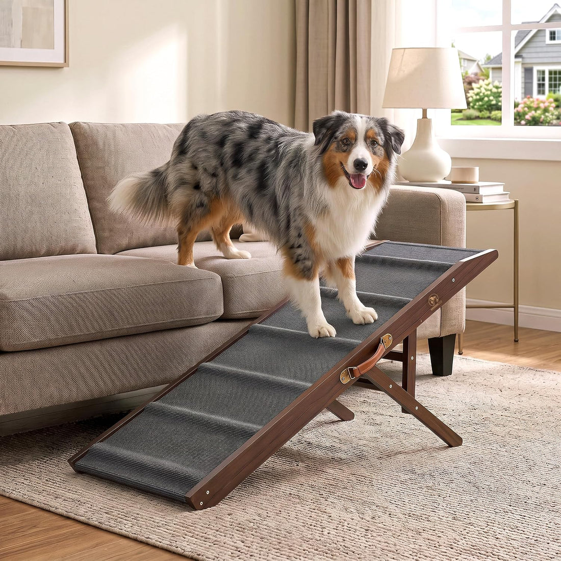 Foldable Dog Ramp for Couch - Portable Dog Ramps for Bed